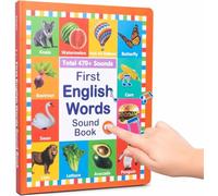 First English Words Sound Book, My First English Sound Toy, Fun Word Game, 70+ Words, 21 Themes, Press to Learn Phonics, for Educational Language, School Education & Educational Gift