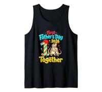 First Father's Day 2026 Together Cute Bearded Dragons Lover Tank Top