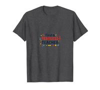 First & Fearless Teacher: Inspiring Educator Gift T-Shirt, Men, Dark Heather Grey, M