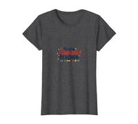 First & Fearless Teacher: Inspiring Educator Gift T-Shirt, Women, Dark Heather Grey, 3XL