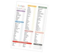 First Food Tracker 101 Foods Before 1 Checklist Feeding Weaning