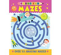 First Fun: Mazes: Over 50 Amazing Mazes (Happy Fox Books) The Perfect First Puzzle Book for Kids Ages 4-6, with Interactive Activities, Fun Illustrations, Fill-in-the-Blank Prompts, and More