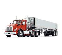 First Gear 1/50 Scale Diecast Collectible Burnt Orange/Chrome Kenworth T880 with East Genesis End Dump Trailer (50-3453)
