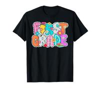 First Grade 1st Dream Team Back to School Dalmatian Dots T-Shirt