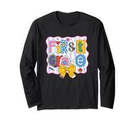 First Grade Back To School Cute Letters Long Sleeve T-Shirt