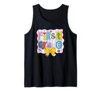 First Grade Back To School Cute Letters Tank Top