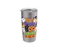 First Grade Boo Squad Ghost Pumpkin Classroom Design Stainless Steel Insulated Tumbler