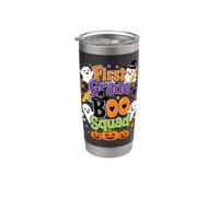 First Grade Boo Squad Ghost Pumpkin Classroom Design Stainless Steel Insulated Tumbler