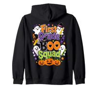 First Grade Boo Squad Ghost Pumpkin Classroom Design Zip Hoodie