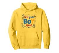 First Grade Boy Squad 2023 Adventure Fun Pullover Hoodie, Adult Unisex, Lemon, XXL