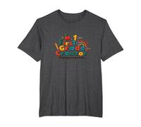 First Grade Creator: Shaping Young Minds T-Shirt, Men's Big and Tall, Dark Heather Grey, 6X Tall