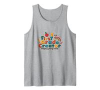First Grade Creator: Shaping Young Minds Tank Top, Men, Heather Grey, S