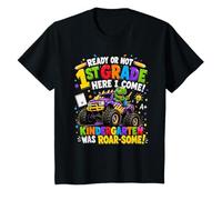 First Grade Dinosaur Truck Back to School Tee for Boy Kid T-Shirt