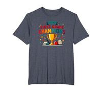 First Grade Dream Team Champions T-Shirt, Men's Big and Tall, Heather Blue, 2X Tall