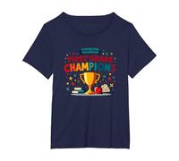First Grade Dream Team Champions T-Shirt, Women's Plus, Navy, 2X