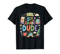 First Grade Dude Back to School Boy Student Elementary Value Graphic T-Shirt