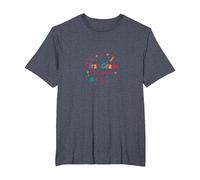 First Grade Fashionista: Stylish School Starter T-Shirt, Men's Big and Tall, Heather Blue, 3X Tall