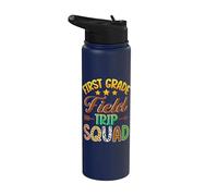 First Grade Field Trip Squad Stainless Steel Insulated Water Bottle