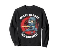 First Grade In School Ninja Here I Come Now Sweatshirt