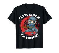 First Grade in School Ninja Here I Come Now T-Shirt