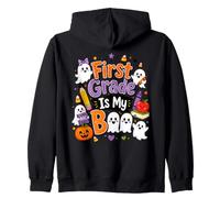 First Grade Is My Boo Ghost Classroom Design Zip Hoodie