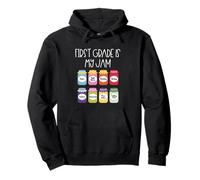 First Grade Is My Jam 1st Grade Teacher Back to School Pullover Hoodie