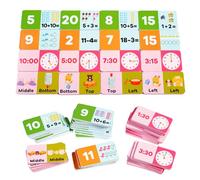 First Grade Math Games | Wood Early Educational Toy | Kindergarten Math Games Time Awareness Word Learning Toy & Interactive Tools for Ages 6-8 Years