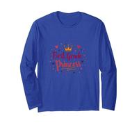 First Grade Princess: Regal Back to School Celebration Long Sleeve T-Shirt, Adult Unisex, Royal Blue, M