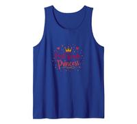 First Grade Princess: Regal Back to School Celebration Tank Top, Men, Royal Blue, XXL