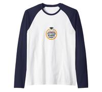 First Grade Rookie: Adorable School Emblem for Kids Raglan Baseball Tee, Men, Navy/White, XL