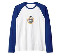First Grade Rookie: Adorable School Emblem for Kids Raglan Baseball Tee, Men, Royal Blue/White, S