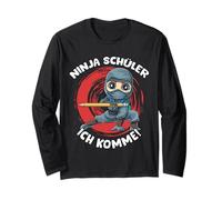 First Grade School Ninja Kid Long Sleeve T-Shirt