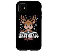 First Grade Squad Reindeer Christmas Lights Winter kids Case for iPhone 11