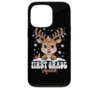 First Grade Squad Reindeer Christmas Lights Winter kids Case for iPhone 13 Pro