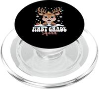 First Grade Squad Reindeer Christmas Lights Winter kids PopSockets PopGrip for MagSafe