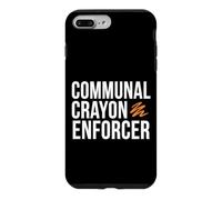 First Grade Teacher Communal Crayon Enforcer Case for iPhone 7 Plus/8 Plus