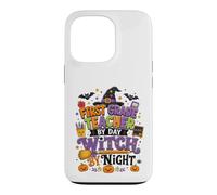 First Grade Teacher in Day Witch By Night Design Case for iPhone 13 Pro