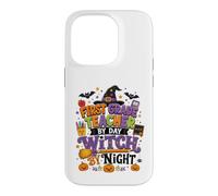 First Grade Teacher in Day Witch By Night Design Case for iPhone 14 Pro