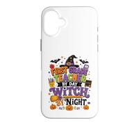 First Grade Teacher in Day Witch By Night Design Case for iPhone 16 Plus