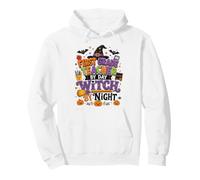 First Grade Teacher in Day Witch By Night Design Pullover Hoodie