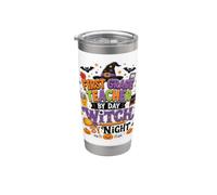 First Grade Teacher in Day Witch By Night Design Stainless Steel Insulated Tumbler