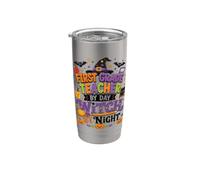 First Grade Teacher in Day Witch By Night Design Stainless Steel Insulated Tumbler