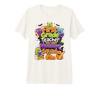 First Grade Teacher Monster Squad Design Premium T-Shirt