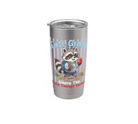 First Grade Where The Wild Things Learn Raccoon Student Stainless Steel Insulated Tumbler