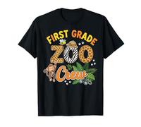 First Grade Zoo Safari Animal Squad Matching Teacher Student T-Shirt