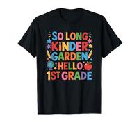 First Grader Teacher, Teaching Kinder Garden Hello 1St Grade T-Shirt
