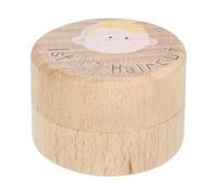 First Haircut Memory Box - Large Wooden Storage Box for Keeping Memories, Smooth with Secure Lid, Hair Keepsake Container for Bedroom, Kids