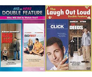 First Hers & Then His Fall in Love Adam Sandler 4 Movie Pack DVD Big Daddy & 50 First Dates + MR. Deeds Comedy Feature Click Collection Set
