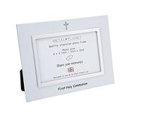 First Holy Communion aluminium white photo frame (6x4 size)