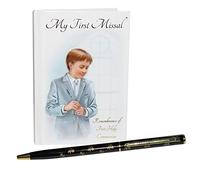 First Holy Communion Gift Set Boy Missal Book, Pen C5170 7016